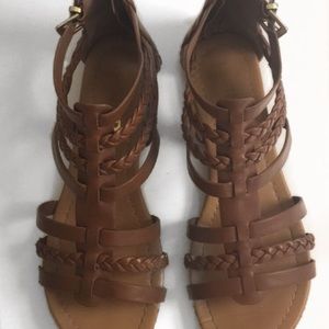 Brown Gladiator/ankle Sandals